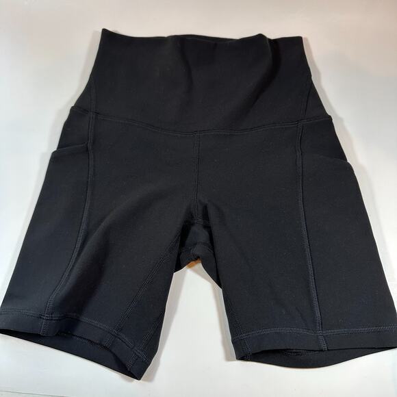 Lululemon Athletica Align Bike Shorts Size 2 Black High-Rise Pockets 6" Inseam - Picture 1 of 5